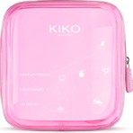 Kiko Milano Mini Pochette Makyaj Çantası Nude Rose Renkli Şeffaf PVC ile Çok İşlevli Kullanım