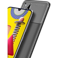 Ceppare Xiaomi Redmi Note 6 Pro Kılıf Negro Karbon Desing Focus Silikon Kahverengi