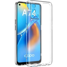 Dolia Oppo A74 Kılıf Kamera Korumalı Yumuşak Şeffaf Ince Süper Silikon