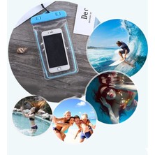 Dolia Huawei Enjoy 6 Su Geçirmez Kılıf Boyun Askılı Telefon Kılıfı Su Altı Kabı