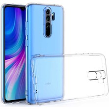 Dolia Xiaomi Redmi Note 8 Pro Kamera Korumalı Kılıf Şeffaf Silikon Kılıf