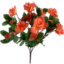 Nettenevime Yapay Çiçek Somon Açelya Demeti 7 Dallı 33*20CM