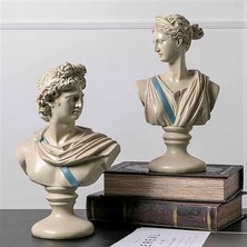 Be Art You Diana ve Apollo Büst Heykel 2'li Set