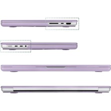 Codegen Apple 16" Macbook Pro M1 A2485 Mor Kılıf Koruyucu Kapak