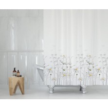 Zethome Tropik Banyo Duş Perdesi 8441 Tek Kanat 1X120X200