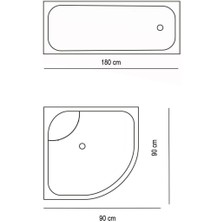 Zethome Tropik Banyo Duş Perdesi 8441 Tek Kanat 1X180X200