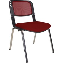 Gizmo Ofis Bekleme Misafir Sandalyesi Koltuğu MK1000 Bordo
