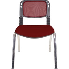 Gizmo Ofis Bekleme Misafir Sandalyesi Koltuğu MK1000 Bordo