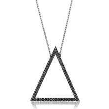 Gumush Gümüş Üçgen Kadın Kolye