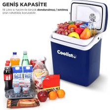 Coolist CLT18 12VOLT/220VOLT Ac/dc 18 Litre Sıcak/soğuk Oto Buzdolabı