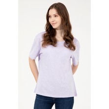 U.S. Polo Assn. Kadın Lila T-Shirt 50248059-VR034