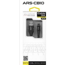Auris ARS-CB10 Micro Metal Kablo  USB Kablo