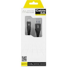Auris ARS-CB10 Micro Metal Kablo  USB Kablo