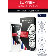 Juvenis Kozmetik Onarıcı Nemlendirici El Bakım Kremi Cilt Yatıştırıcı Allantoin ve E Vitaminli Erkek El Kremi 90ML