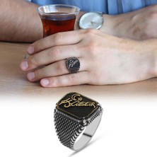 Online Hediye Sepeti Atatürk Imzalı Ayyıldızlı 925 Ayar Gümüş Erkek Yüzük