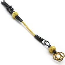 Online Hediye Sepeti Sarı-Gri Renk 1000 Ayar Gümüş Kazaz Püskül (M-2)