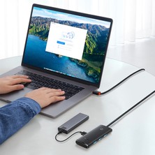 Baseus Lite Series 4 Portlu USB To USB 3.0 Hub Adaptör Çoklayıcı 25CM