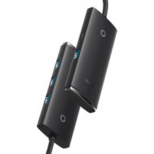 Baseus Lite Series 4 Portlu Type-C To USB 3.0 Hub Adaptör 25CM