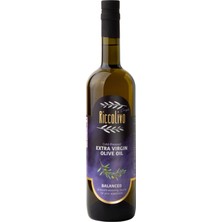 Riccolivo Premium Natürel Sızma Zeytinyağı Mor (Dengeli) 750 ml Cam Şişe - Erken Hasat - Soğuk Sıkım - Ağızda Dengeli ve Uyumlu Bir Tat Bırakır - Mezeleriniz için Ağızları Sulandıran Bir Tercih