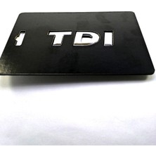 Behin Dizayn VOLKSWAGEN UYUMLU TDI Bagaj Yazısı Skoda Golf Fabia Jetta 64-20mm