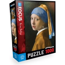 KS Games 1000 Parça Puzzle - Wıth A Pearl Earrıng (Inci Küpeli Kız)