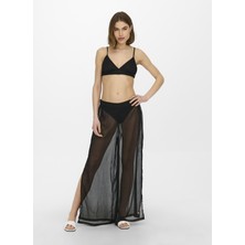 Only Onlanna Life Beach Pants Normal Kalıp Düz Siyah Kadın Pareo