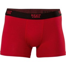 Anıt 2 Adet Bordo Renk Likralı Modal Boxer