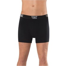 Anıt 4 Adet Siyah Renk Likralı Modal Boxer