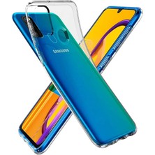 Canpay Samsung Galaxy M30S Uyumlu Kılıf Case, Soft, Transparent, Şeffaf Ultra Esnek Ince Silikon