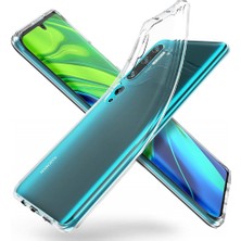Canpay Xiaomi Mi Note 10 Pro Uyumlu Kılıf Case, Soft, Transparent, Şeffaf Ultra Esnek Ince Silikon