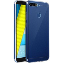 Canpay Huawei Y6 2018 Uyumlu Kılıf Case, Soft, Transparent, Şeffaf Ultra Esnek Ince Silikon