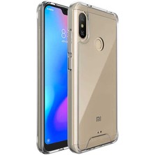 Canpay Xiaomi Mi A2 Uyumlu Kılıf Şeffaf Sert Ultra Koruma Teknolojisi Transparent Case