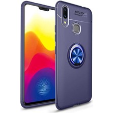 Canpay Xiaomi Mi Max 3 Uyumlu Kılıf Standlı Manyetik Yüzüklü Esnek Yumuşak Silikon Case