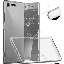 Canpay Sony Xperia Xz1 Uyumlu Kılıf Case, Soft, Transparent, Şeffaf Ultra Esnek Ince Silikon