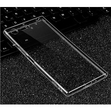 Canpay Sony Xperia Xz1 Uyumlu Kılıf Case, Soft, Transparent, Şeffaf Ultra Esnek Ince Silikon