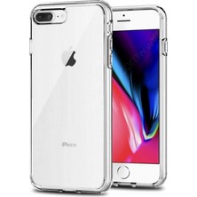 Canpay Apple iPhone 7-8 Plus Uyumlu Kılıf Case, Şeffaf Ultra Koruma Hard Transparent Ultra Protected