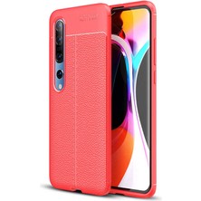 Canpay Xiaomi Mi Note 10 Pro Uyumlu Kılıf Esnek Pu-Deri Leather-Pu Series Protected Case