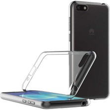 Canpay Huawei Y5 2018 Uyumlu Kılıf Case, Soft, Transparent, Şeffaf Ultra Esnek Ince Silikon