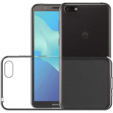 Canpay Huawei Y5 2018 Uyumlu Kılıf Case, Soft, Transparent, Şeffaf Ultra Esnek Ince Silikon