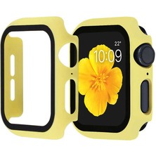 Canpay Apple Watch Se 44MM Uyumlu Akıllı Saat Ekran Koruyucu Kılıf Tam Kaplayan Hafif Kompakt Full Cover