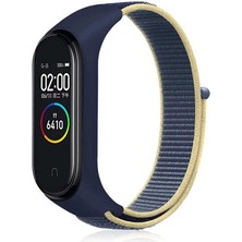 Canpay Xiaomi Mi Band 4 Uyumlu Akıllı Saat Için Kordon Örgü Işlemeli Hasır Dizayn Weave Embroidered Straw Design