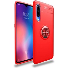 Canpay Xiaomi Mi 9 Lite Uyumlu Kılıf Standlı Manyetik Yüzüklü Esnek Yumuşak Silikon Case