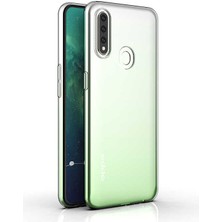 Canpay Oppo A31 Uyumlu Kılıf Case, Soft, Transparent, Şeffaf Ultra Esnek Ince Silikon