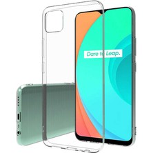 Canpay Realme C11 Uyumlu Kılıf Case, Soft, Transparent, Şeffaf Ultra Esnek Ince Silikon