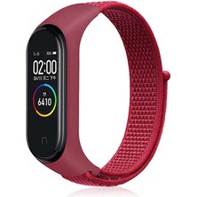 Canpay Xiaomi Mi Band 4 Uyumlu Akıllı Saat Için Kordon Örgü Işlemeli Hasır Dizayn Weave Embroidered Straw Design