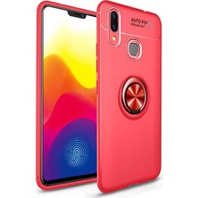 Canpay Xiaomi Mi Max 3 Uyumlu Kılıf Standlı Manyetik Yüzüklü Esnek Yumuşak Silikon Case