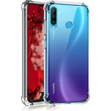 Canpay Huawei P40 Lite E Uyumlu Kılıf Case, Şeffaf Ultra Koruma Hard Transparent Ultra Protected