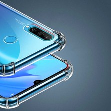 Canpay Huawei P40 Lite E Uyumlu Kılıf Case, Şeffaf Ultra Koruma Hard Transparent Ultra Protected