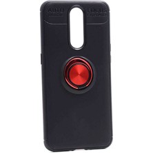 Canpay Oppo RX17 Pro Uyumlu Kılıf Standlı Manyetik Yüzüklü Esnek Yumuşak Silikon Case