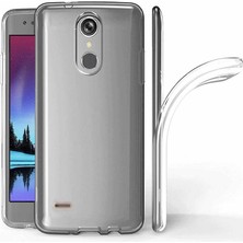 Canpay Lg K8 2017 Uyumlu Kılıf Case, Soft, Transparent, Şeffaf Ultra Esnek Ince Silikon